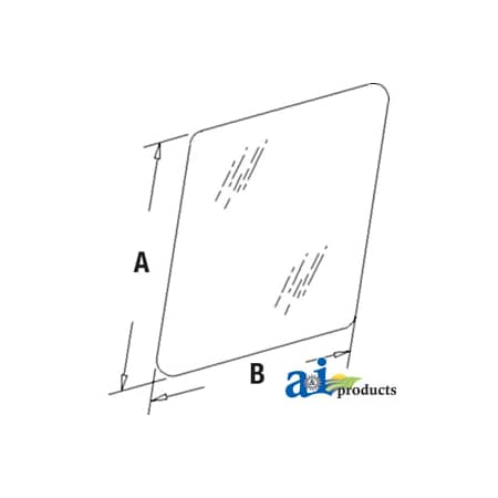 A & I Products Glass, Windshield, Upper 49" x35.5" x2.25" A-AT154429